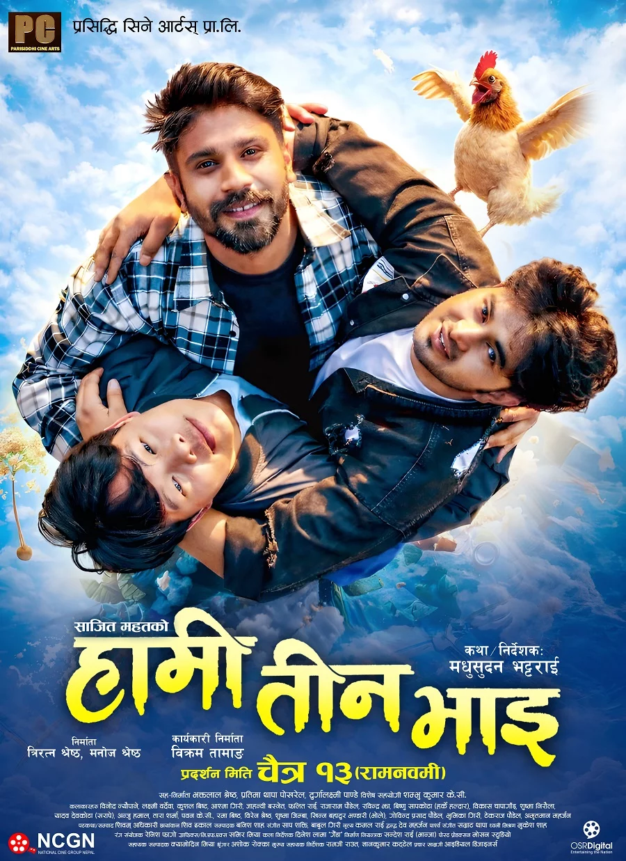 Hami Teen Bhai poster